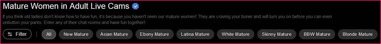 Mature StripChat cam